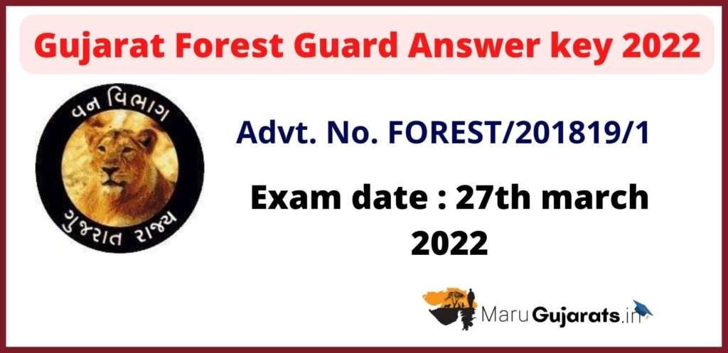 forest guard answer key 2022 