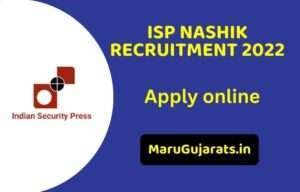 ISP Nashik Recruitment 2022