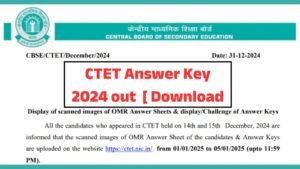 CTET Answer Key 2024